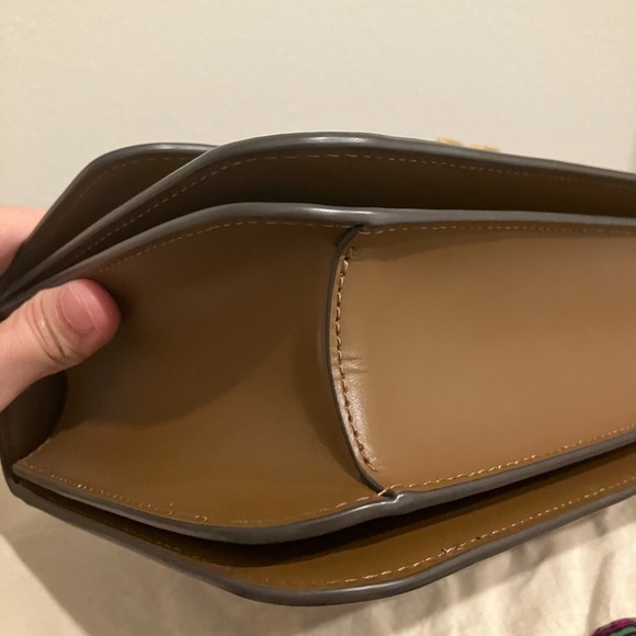 Tory Burch Eleanor Convertible Shoulder Bag in Moose with Receipt - Picture 5 of 12